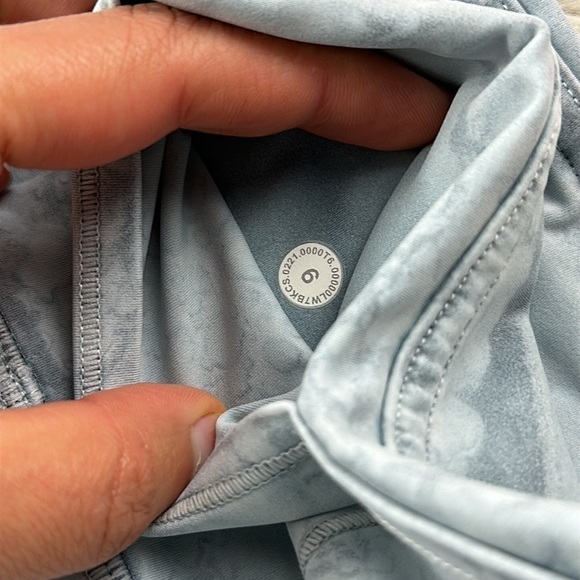 Lululemon Fast and Free Short 10" City Grit White Blue Fog - Picture 4 of 5